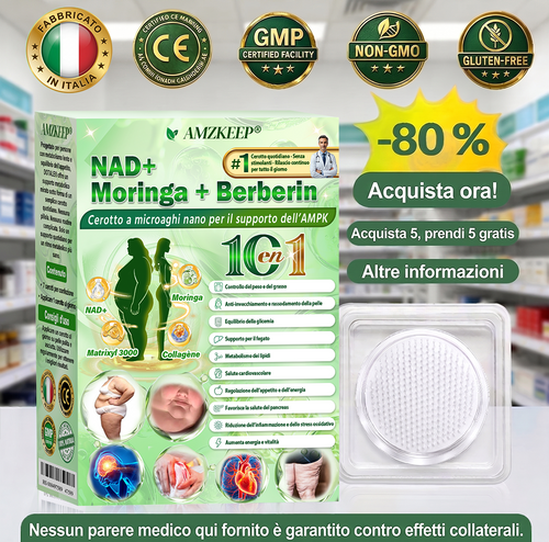 🇮🇹𝑪𝒆𝒓𝒐𝒕𝒕𝒐 𝒏𝒂𝒏𝒐 𝒄𝒐𝒏 𝒎𝒊𝒄𝒓𝒐𝒂𝒈𝒉𝒊 𝑨𝑴𝒁𝑲𝑬𝑬𝑷® 𝑵𝑨𝑫+ 𝑴𝒐𝒓𝒊𝒏𝒈𝒂 𝑩𝒆𝒓𝒃𝒆𝒓𝒊𝒏𝒂 𝑨𝑴𝑷𝑲. 1 volta al giorno, cambiamenti visibili in 7 giorni. Supporta metabolismo, gestione del peso, salute del cuore, pelle, sonno e articolazioni.