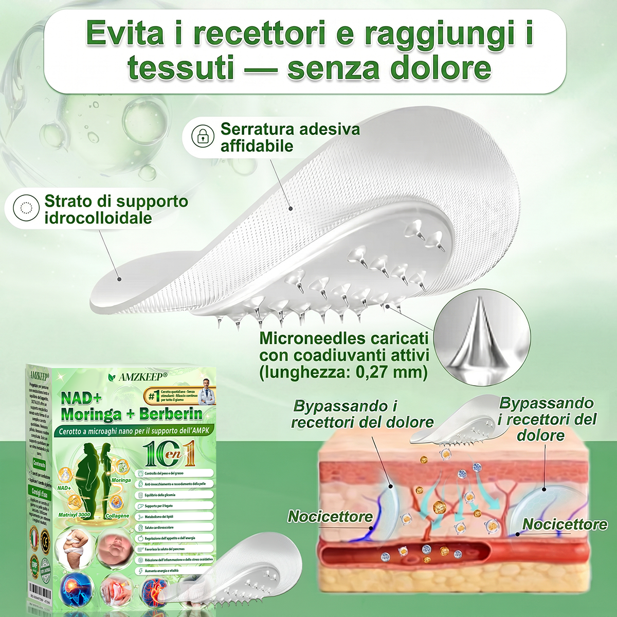 🇮🇹𝑪𝒆𝒓𝒐𝒕𝒕𝒐 𝒏𝒂𝒏𝒐 𝒄𝒐𝒏 𝒎𝒊𝒄𝒓𝒐𝒂𝒈𝒉𝒊 𝑨𝑴𝒁𝑲𝑬𝑬𝑷® 𝑵𝑨𝑫+ 𝑴𝒐𝒓𝒊𝒏𝒈𝒂 𝑩𝒆𝒓𝒃𝒆𝒓𝒊𝒏𝒂 𝑨𝑴𝑷𝑲. 1 volta al giorno, cambiamenti visibili in 7 giorni. Supporta metabolismo, gestione del peso, salute del cuore, pelle, sonno e articolazioni.